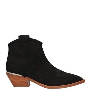 BLACK COWBOY BOOTIES - Similar to Golden Goose Brand - size 40